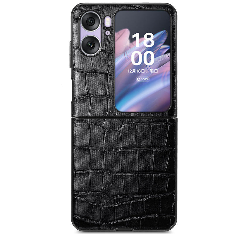 Krokodil Kunstleder Hülle/Case für Oppo Find N2 Flip | ZITOCASES®