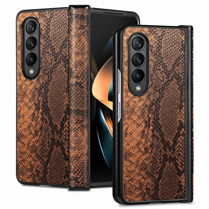 Schlangen-Leder Optik Hülle/Case für Samsung Galaxy Z Fold 6, 5, 4, 3, 2 | ZITOCASES®