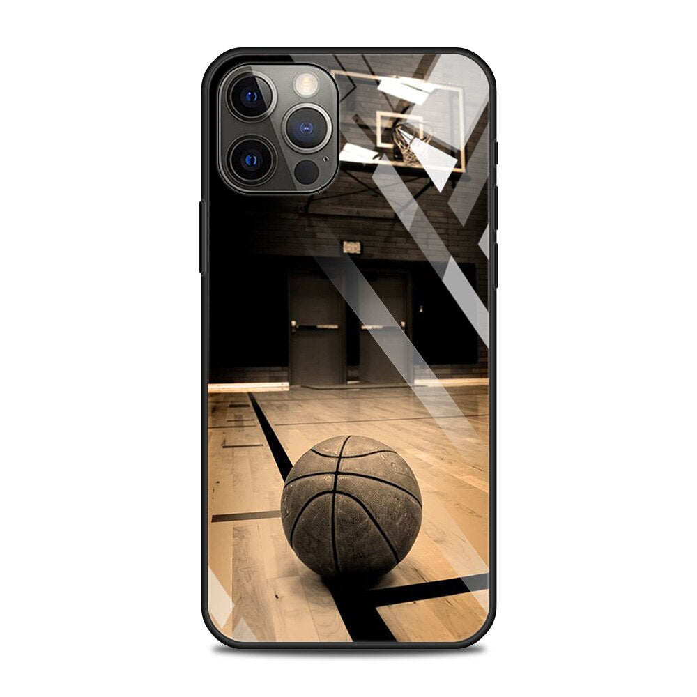 Basketball Motiv Panzerglas Hülle/Case für iPhone 16-Serie | ZITOCASES®