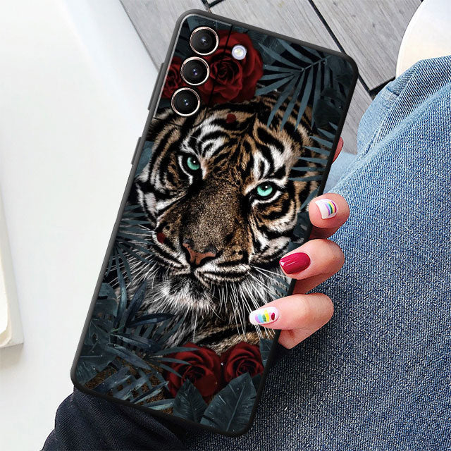 Tiger/Löwe Motive Soft Hülle/Case für Samsung Galaxy S25, S25 Plus, S25 Ultra, S24, S24 Plus, S24 Ultra, S24 FE, S23 FE, S23, S23 Plus, S23 Ultra, S22, S22 Plus, S22 Ultra, S21 FE, S21, S21 Plus, S21 Ultra, S20, S20 Plus, S20 Ultra | ZITOCASES®