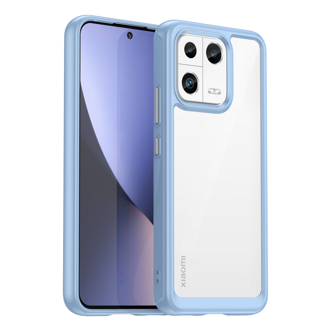 Transparente Silikon/Plastik Hülle/Case mit buntem Rahmen für Xiaomi Poco-Serie | ZITOCASES®