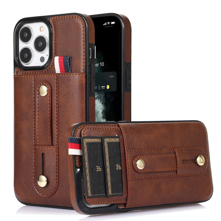 Kunstleder Kreditkartenfach Hülle/Case inkl. Halteband für iPhone 16, 16 Plus, 16 Pro, 16 Pro Max, 15, 15 Plus, 15 Pro, 15 Pro Max, 14, 14 Plus, 14 Pro, 14 Pro Max, 13, 13 Pro, 13 Pro Max, 13 Mini, 12, 12 Pro, 12 Pro Max, 12 Mini, SE, 11, 11 Pro | ZITOCASES®