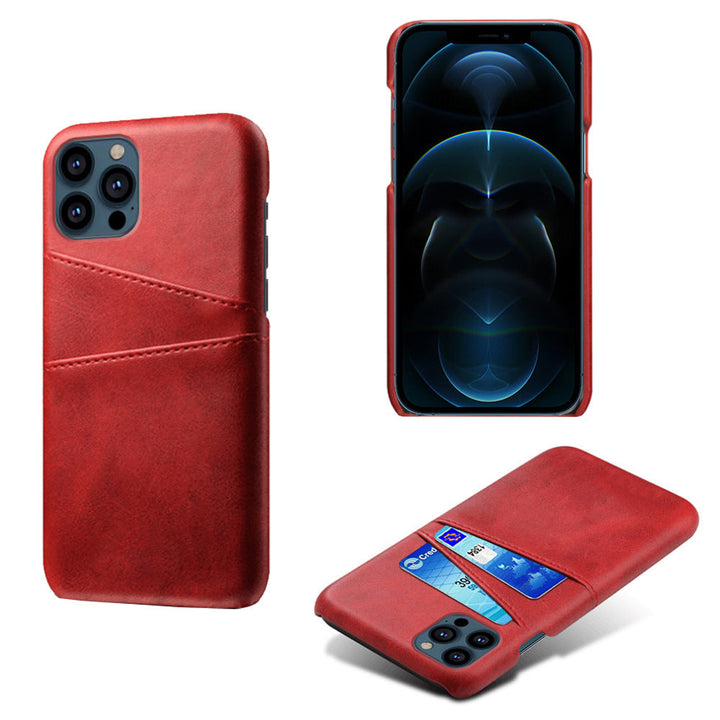 Kunstleder Optik Hülle/Case mit Kartenfach für iPhone 13, 14, 15, 16-Serie | ZITOCASES®