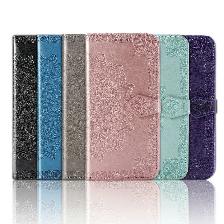 Mandala-Blumen Kunstleder Klapp Hülle/Flip Case für Samsung Galaxy Z Fold 6, 5, 4, 3, 2 | ZITOCASES®