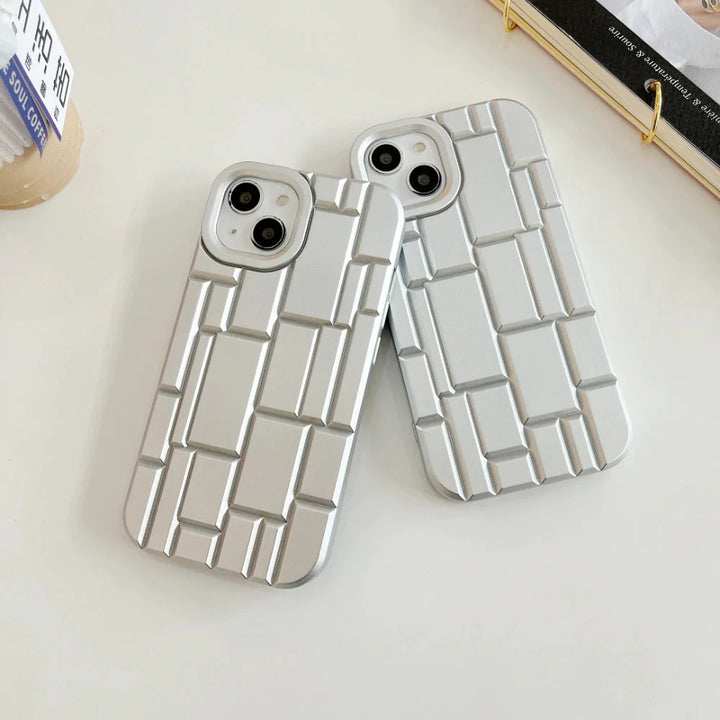 3D Stein/Mauer Optik Silikon Hülle/Case für iPhone 16, 15, 14, 13-Serie | ZITOCASES®