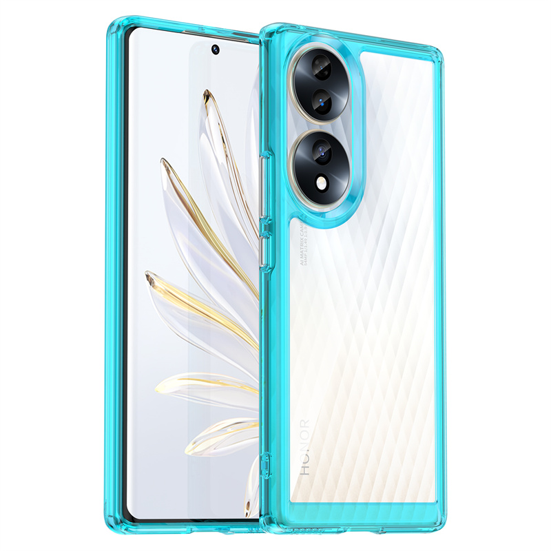 Transparente Silikon/Plastik Hülle/Case mit buntem Rahmen für Honor Magic 7, 6-Serie | ZITOCASES®