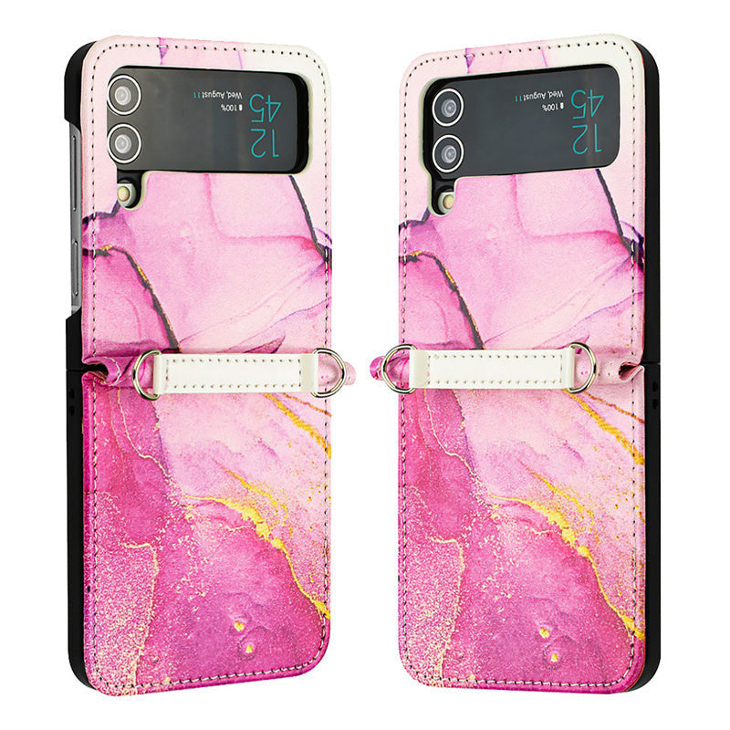 Marmor/Geometrie Kunstleder Soft Hülle/Case für Samsung Galaxy Z Flip 6, 5, 4, 3 | ZITOCASES®