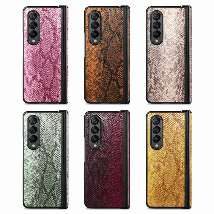 Schlangen-Leder Optik Hülle/Case für Samsung Galaxy Z Fold 6, 5, 4, 3, 2 | ZITOCASES®