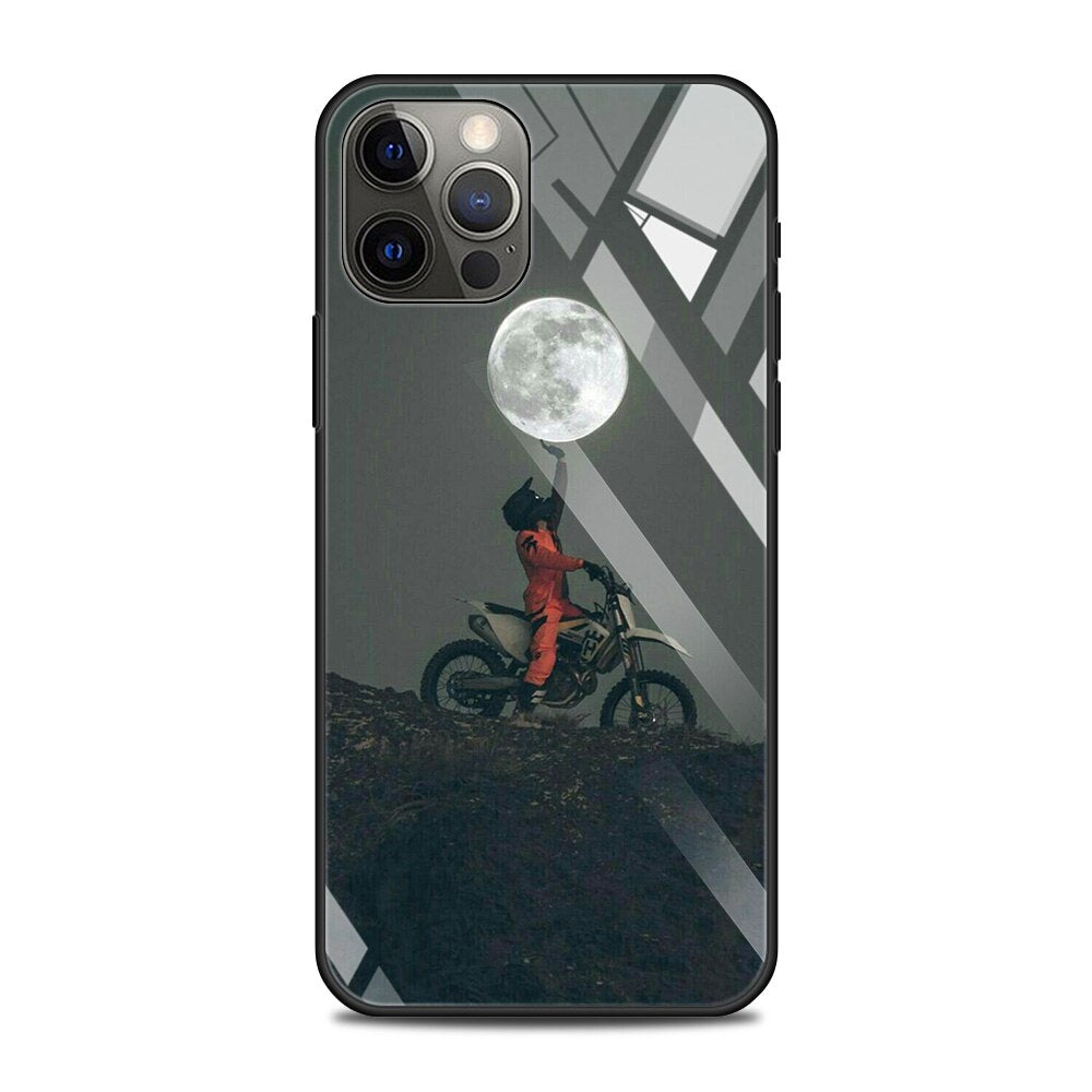 Motorrad/Motocross Panzerglas Hülle/Case für iPhone 16, 16 Plus, 16 Pro, 16 Pro Max, 16e, 15, 15 Plus, 15 Pro, 15 Pro Max, 14, 14 Plus, 14 Pro, 14 Pro Max, 13, 13 Pro, 13 Pro Max, 13 Mini, 12, 12 Pro, 12 Pro Max, 12 Mini, SE, 11, 11 Pro | ZITOCASES®