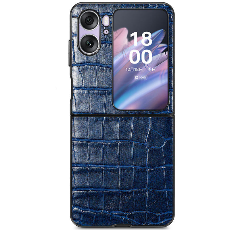 Krokodil Kunstleder Hülle/Case für Oppo Find N2 Flip | ZITOCASES®