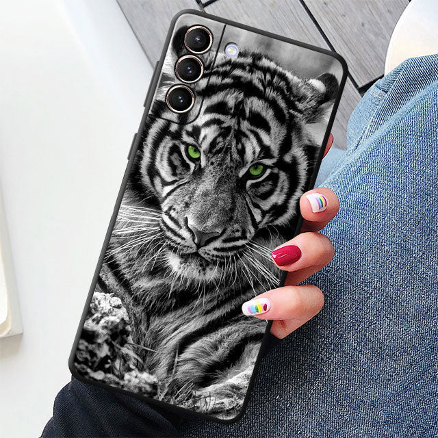 Tiger/Löwe Motive Soft Hülle/Case für Samsung Galaxy S23, S22, S21-Serie | ZITOCASES®