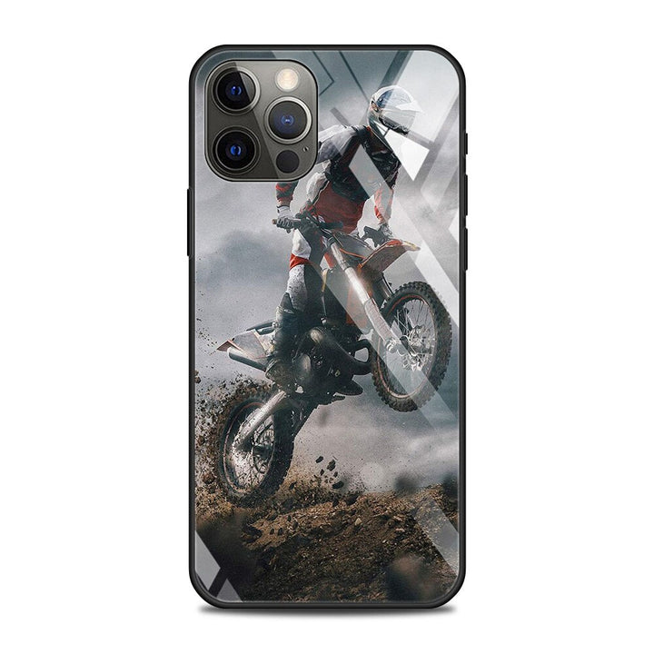 Motorrad/Motocross Panzerglas Hülle/Case für iPhone 11, SE-Serie | ZITOCASES®