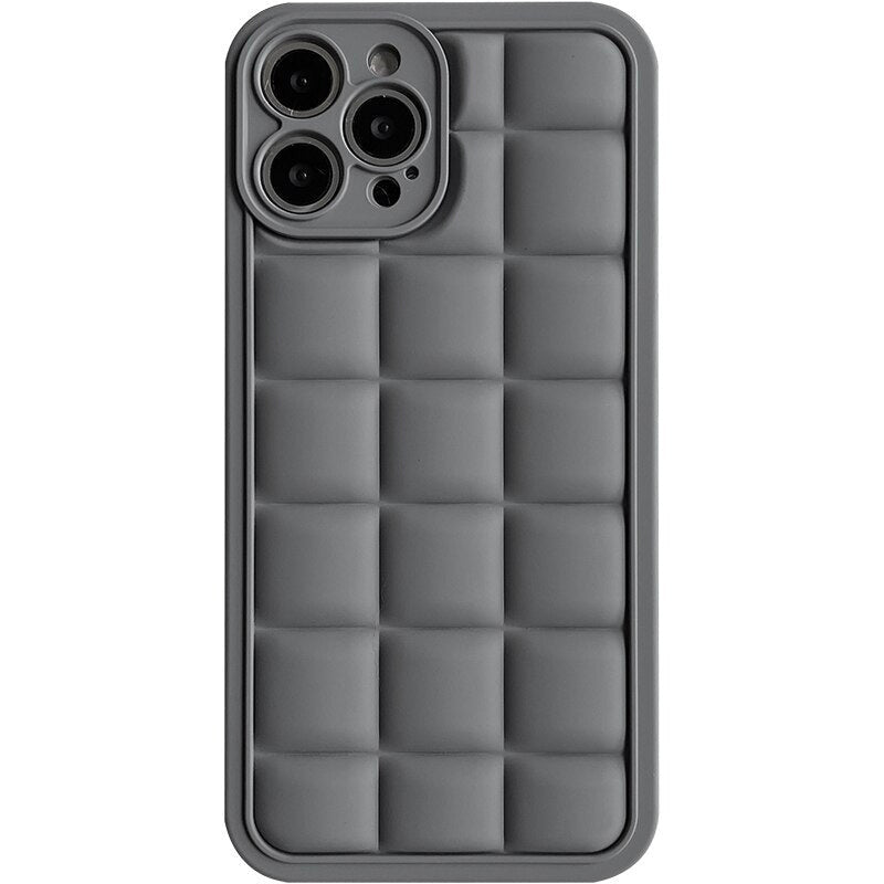 Karierte 3D Luxus Silikon Hülle/Case für iPhone 16, 16 Plus, 16 Pro, 16 Pro Max, 16e, 15, 15 Plus, 15 Pro, 15 Pro Max, 14, 14 Plus, 14 Pro, 14 Pro Max, 13, 13 Pro, 13 Pro Max, 13 Mini, 12, 12 Pro, 12 Pro Max, 12 Mini, SE, 11, 11 Pro, 11 Pro Max | ZITOCASES®