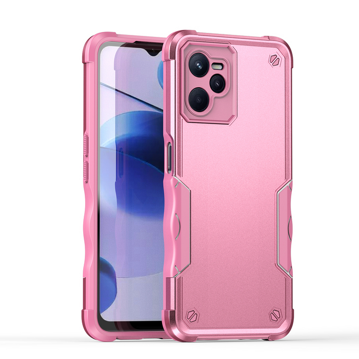 Zweifarbige Stoßfeste Silikon Hülle/Case für Realme 12, C-Serie | ZITOCASES®