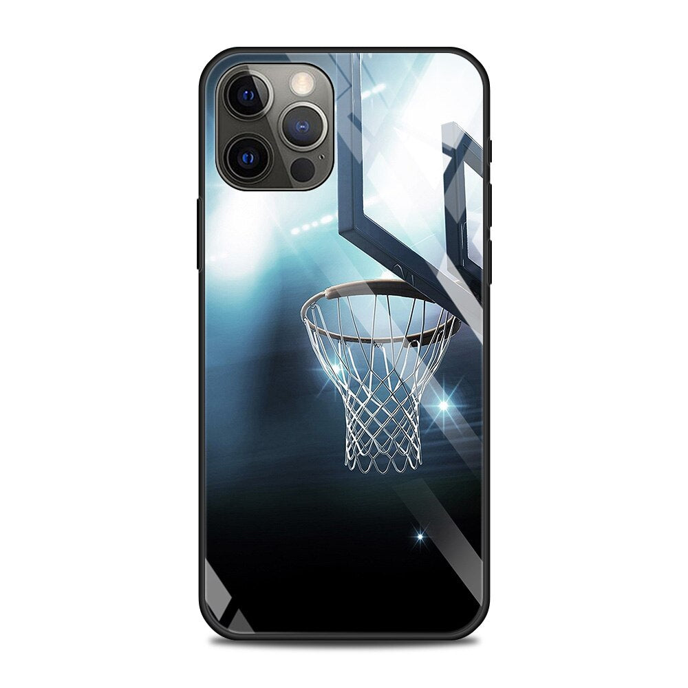 Basketball Motiv Panzerglas Hülle/Case für iPhone 16-Serie | ZITOCASES®