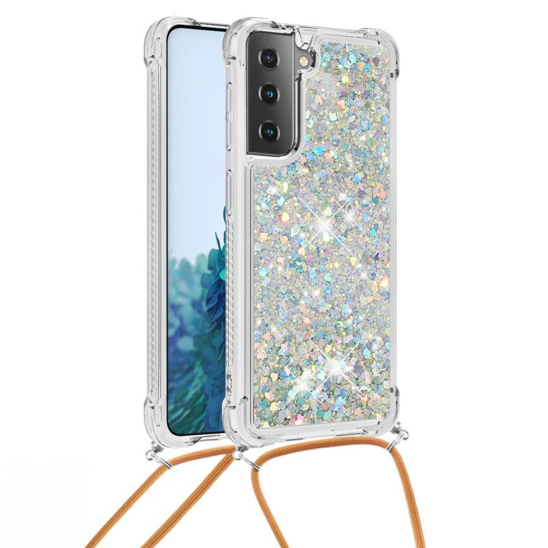 3D Liquid Glitzer/Airbag Hülle/Case zum Umhängen (Inkl. Kordel) für Samsung Galaxy S25, S25 Plus, S25 Ultra, S24, S24 Plus, S24 Ultra, S24 FE, S23 FE, S23, S23 Plus, S23 Ultra, S22, S22 Plus, S22 Ultra, S21 FE, S21, S21 Plus, S21 Ultra, S20, S20 Plus | ZITOCASES®