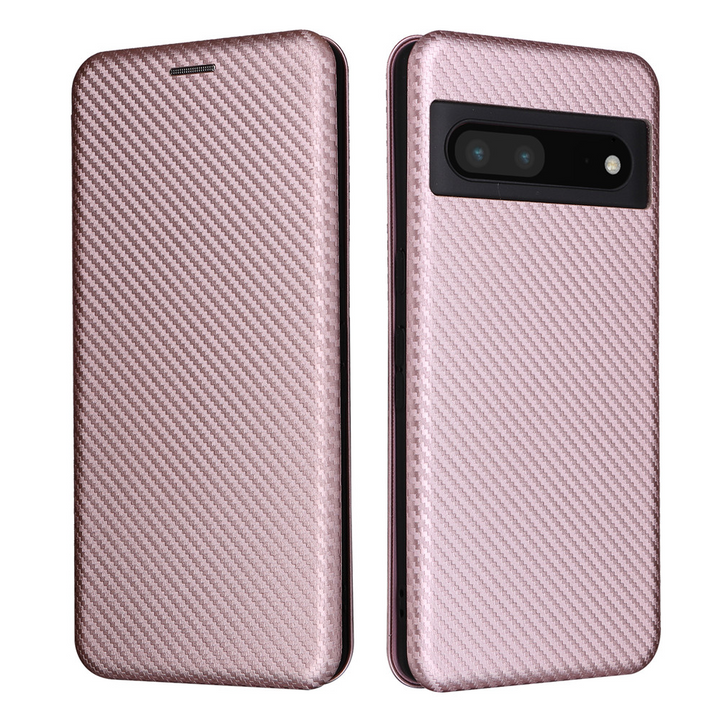 Carbon Klapp Hülle/Flip Case für Google Pixel 9, 9 Pro, 9 Pro XL, 8, 8 Pro, 8A, 7, 7 Pro, 7A, 6, 6 Pro, 6A, 5, 4, 4 XL, 4A, 3 XL, 3A, 3A XL | ZITOCASES®