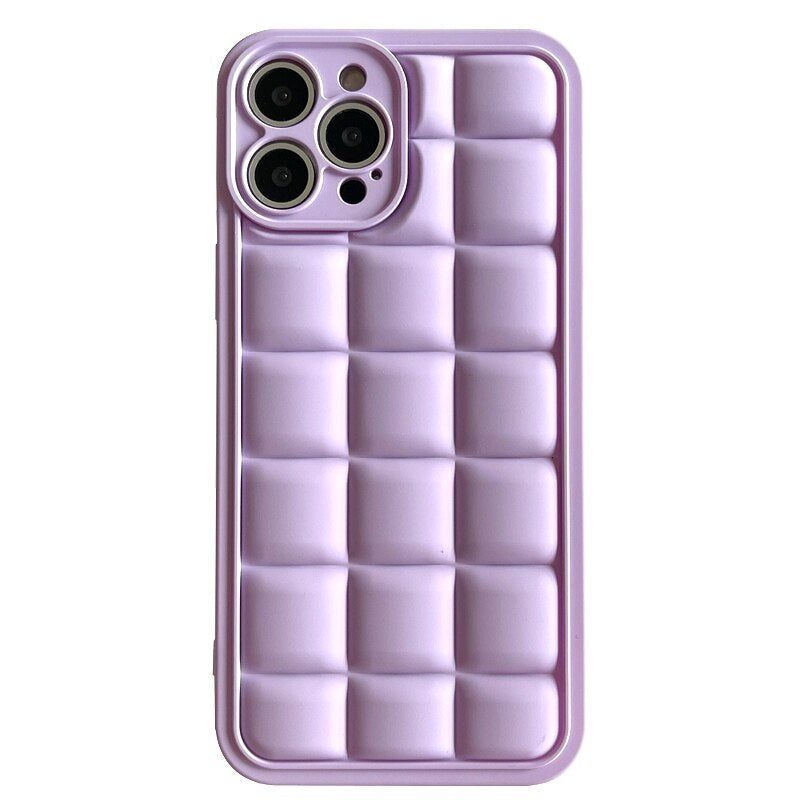 Karierte 3D Luxus Silikon Hülle/Case für iPhone 16-Serie | ZITOCASES®