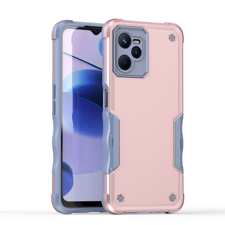 Zweifarbige Stoßfeste Silikon Hülle/Case für Realme 12, C-Serie | ZITOCASES®