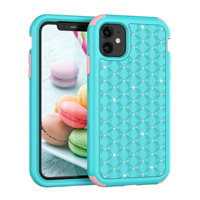 Robuste Diamant/Glitzer Outdoor Hülle/Case für iPhone 16, 15, 14-Serie | ZITOCASES®