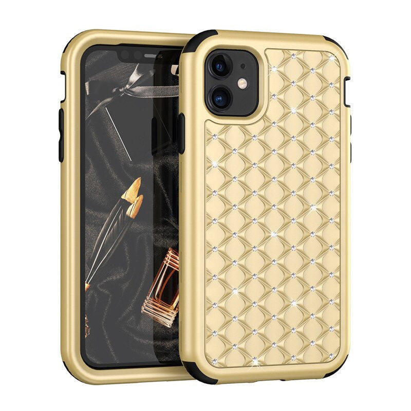 Robuste Diamant/Glitzer Outdoor Hülle/Case für iPhone 16, 15, 14-Serie | ZITOCASES®