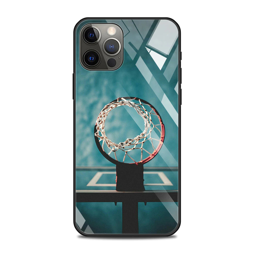 Basketball Motiv Panzerglas Hülle/Case für iPhone 16-Serie | ZITOCASES®