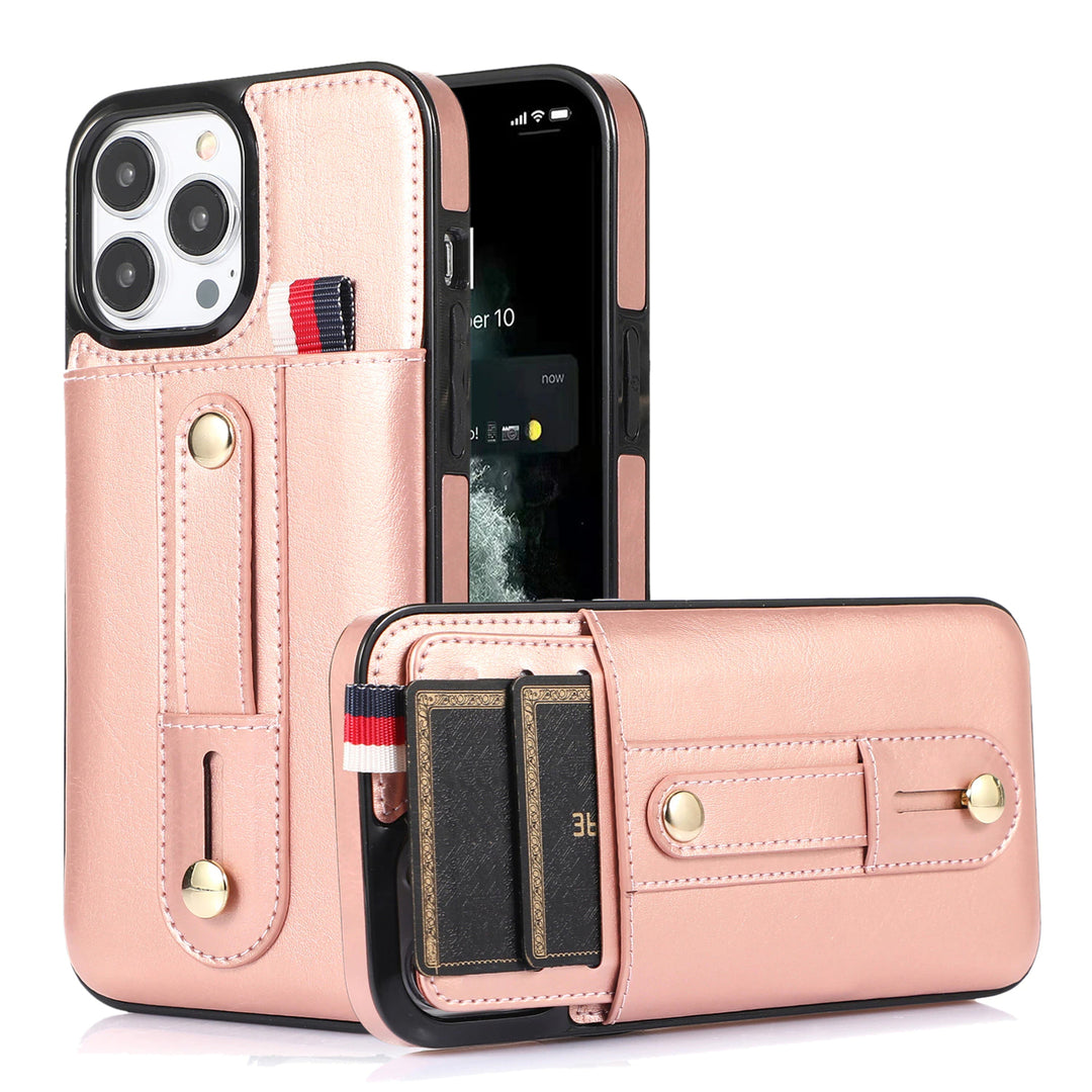 Kunstleder Kreditkartenfach Hülle/Case inkl. Halteband für iPhone 16, 16 Plus, 16 Pro, 16 Pro Max, 15, 15 Plus, 15 Pro, 15 Pro Max, 14, 14 Plus, 14 Pro, 14 Pro Max, 13, 13 Pro, 13 Pro Max, 13 Mini, 12, 12 Pro, 12 Pro Max, 12 Mini, SE, 11, 11 Pro | ZITOCASES®