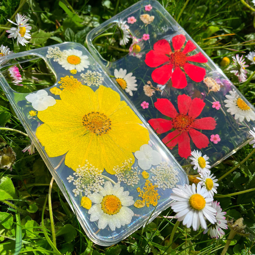 Gepresste Blumen-Blüten Hülle/Case für iPhone 16, 16 Plus, 16 Pro, 16 Pro Max, 16e, 15, 15 Plus, 15 Pro, 15 Pro Max, 14, 14 Plus, 14 Pro, 14 Pro Max, 13, 13 Pro, 13 Pro Max, 13 Mini, 12, 12 Pro, 12 Pro Max, 12 Mini, SE, 11, 11 Pro, 11 Pro Max | ZITOCASES®