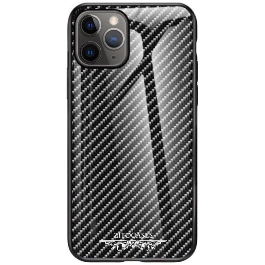 Carbon Panzerglas Hülle/Case für iPhone 16, 16 Plus, 16 Pro, 16 Pro Max, 15, 15 Plus, 15 Pro, 15 Pro Max, 14, 14 Plus, 14 Pro, 14 Pro Max, 13, 13 Pro, 13 Pro Max, 13 Mini, 12, 12 Pro, 12 Pro Max, 12 Mini, SE, 11, 11 Pro, 11 Pro Max, X/XS | ZITOCASES®