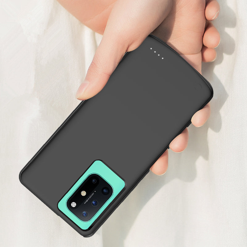 Akku/Batterie Powerbank ladende Hülle/Case mit integriertem Akku für OnePlus 12, 12R, 11, 10T, 10 Pro, 9, 9 Pro, 8, 8 Pro, Nord 4, 3, 2, CE 4 Lite, CE 3 Lite | ZITOCASES®