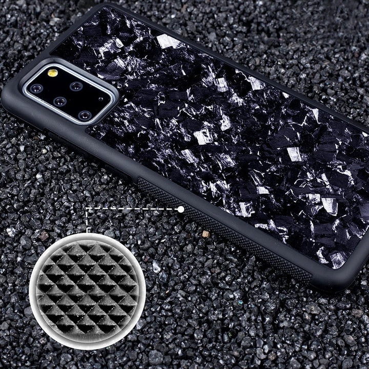 Forged Carbon Optik Panzerglas Hülle/Case für Samsung Galaxy A90, A73, A72, A71, A70, A54, A53, A52S, A52, A51, A50S, A50, A42, A41, A40, A33, A32 | ZITOCASES®