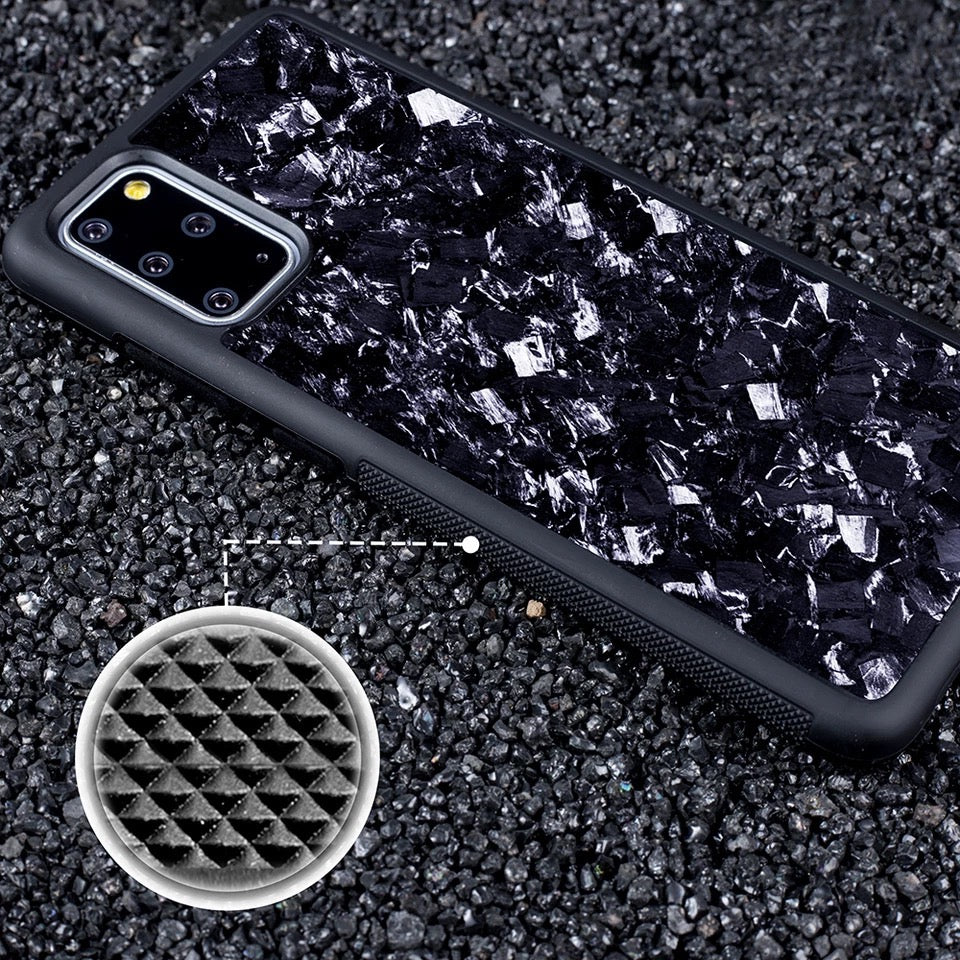 Forged Carbon Optik Panzerglas Hülle/Case für Samsung Galaxy A31, A30S, A23, A22, A21S, A20E, A20S, A14, A13, A12, A10, A04S, A03S, A03, A02S, A02 | ZITOCASES®