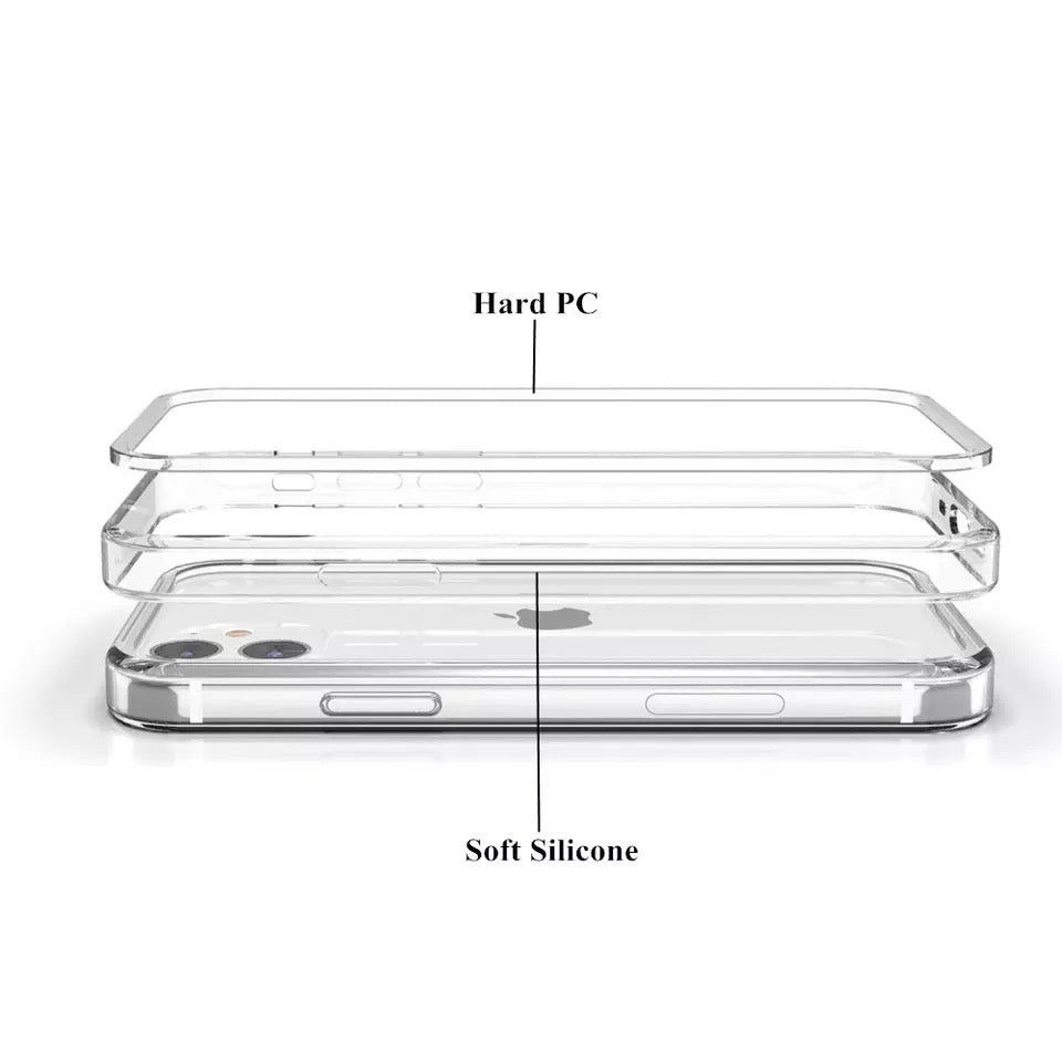 Transparente Rahmen/Bumper Silikon Hülle/Case für iPhone 16, 16 Plus, 16 Pro, 16 Pro Max, 16e, 15, 15 Plus, 15 Pro, 15 Pro Max, 14, 14 Plus, 14 Pro, 14 Pro Max, 13, 13 Pro, 13 Pro Max, 13 Mini, 12, 12 Pro, 12 Pro Max, 12 Mini, SE, 11, 11 Pro | ZITOCASES®