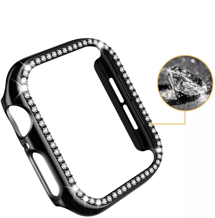 Chrom-Glitzer/Diamant Hülle/Case für Apple Watch Series 10, 9, 8, 7, 6, 5, 4, 3, 2 ,1, SE, Ultra | ZITOCASES®