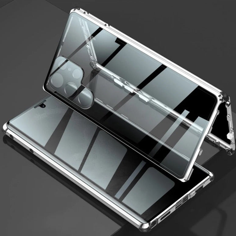 360° [SICHTSCHUTZ 9H-Glas] Aluminium Vollschutz Hülle/Case für Samsung Galaxy S24, S24 Plus, S24 Ultra, S24 FE, S23 FE, S23, S23 Plus, S23 Ultra, S22, S22 Plus, S22 Ultra, S21, S21 Plus, S21 Ultra, S21 FE, S20, S20 Plus, S20 Ultra, S20 FE, Note 20 | ZITOCASES®