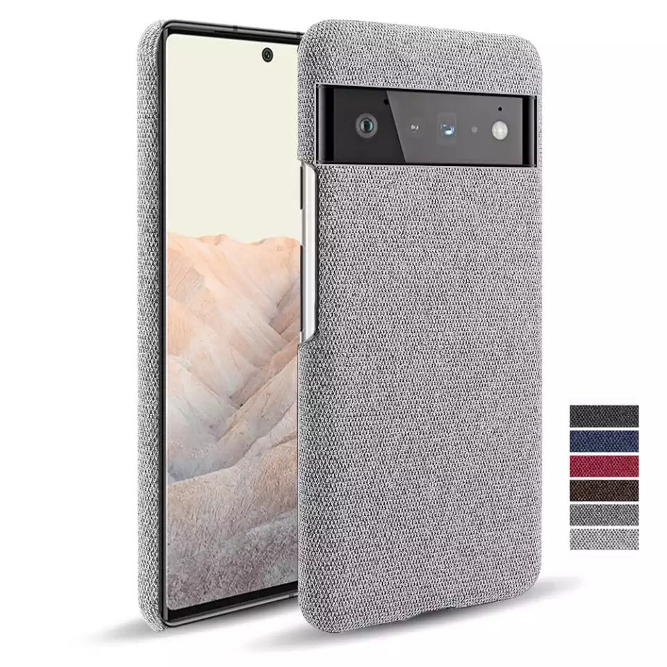 Stoff überzogene Soft Hülle/Case für Google Pixel 9, 9 Pro, 9 Pro XL, 8, 8 Pro, 8A, 7, 7 Pro, 7A, 6, 6 Pro, 6A, 5, 4, 4 XL, 4A, 3, 3A, 3A XL | ZITOCASES®