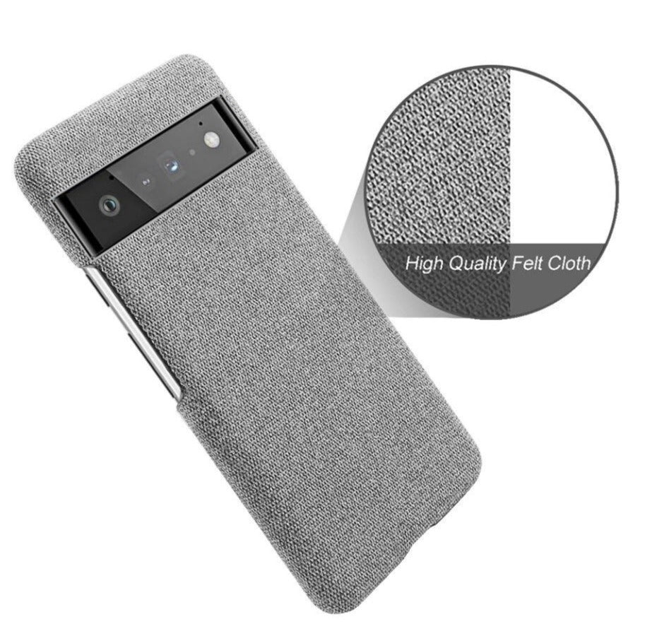 Stoff überzogene Soft Hülle/Case für Google Pixel 9, 9 Pro, 9 Pro XL, 9A, 8, 8 Pro, 8A, 7, 7 Pro, 7A, 6, 6 Pro, 6A, 5, 4, 4 XL, 4A, 3, 3A, 3A XL | ZITOCASES®