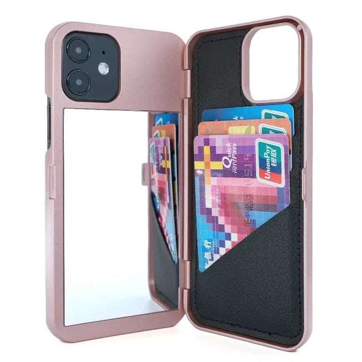 2-in-1 Kosmetikspiegel + Kartenfach Hülle/Case für iPhone 16-Serie | ZITOCASES®