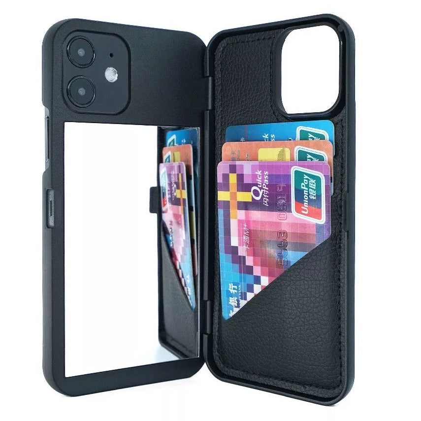 2-in-1 Kosmetikspiegel + Kartenfach Hülle/Case für iPhone 16-Serie | ZITOCASES®