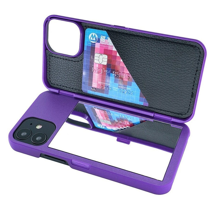 2-in-1 Kosmetikspiegel + Kartenfach Hülle/Case für iPhone 16-Serie | ZITOCASES®