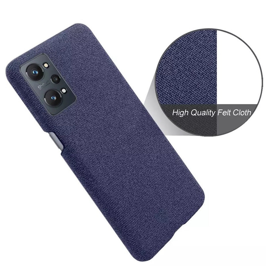 Stoff überzogene Soft Hülle/Case für Realme GT 7 Pro., GT NEO 6, 6T, 5, 3T, 3, 2, Master Edition, Narzo 50, 30, X50, X2 Pro, X2, C75, C55, C51, C35, C33 C31, C30, C25Y, C21Y, C11, , 14X, 14 Pro, 12 Pro Plus, 12 Plus, 12 Pro, 12 | ZITOCASES®