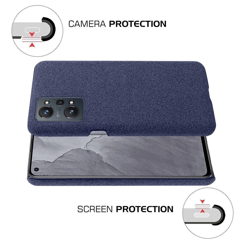 Stoff überzogene Soft Hülle/Case für Realme GT 7 Pro., GT NEO 6, 6T, 5, 3T, 3, 2, Master Edition, Narzo 50, 30, X50, X2 Pro, X2, C75, C55, C51, C35, C33 C31, C30, C25Y, C21Y, C11, , 14X, 14 Pro, 12 Pro Plus, 12 Plus, 12 Pro, 12 | ZITOCASES®