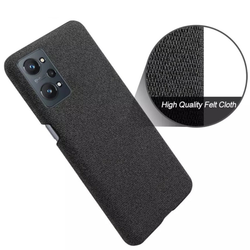 Stoff überzogene Soft Hülle/Case für Realme GT 7 Pro., GT NEO 6, 6T, 5, 3T, 3, 2, Master Edition, Narzo 50, 30, X50, X2 Pro, X2, C75, C55, C51, C35, C33 C31, C30, C25Y, C21Y, C11, , 14X, 14 Pro, 12 Pro Plus, 12 Plus, 12 Pro, 12 | ZITOCASES®