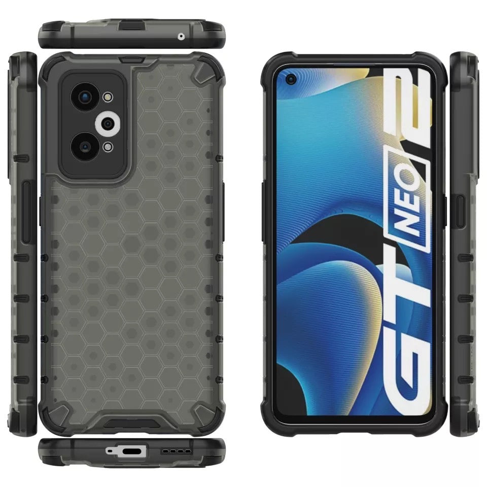 Hybrid/Waben Hülle/Case verschiedene Farben für Realme GT 7 Pro, GT 6, 6T, NEO 5, 3T, 3, 2, Master Edition, Narzo 50, 30, X50, X2 Pro, X2, C75, C55, C51, C35, C33 C31, C30, C25Y, C21Y, C11, 14X, 14 Pro, 12 Pro Plus, 12 Plus, 12 Pro, 12 | ZITOCASES®