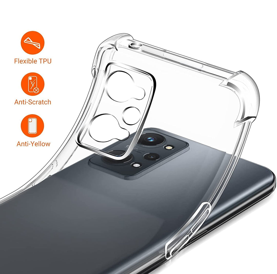 Transparente Airbag Hülle/Case für Realme GT 7 Pro, GT NEO 6, 6T, 5, 3T, 3, 2, Master Edition, Narzo 50, 30, X50, X2 Pro, X2, C75, C55, C51, C35, C33 C31, C30, C25Y, C21Y, C11, 14X, 14 Pro12 Pro Plus, 12 Plus, 12 Pro, 12, 9 Pro Plus, 9 Pro, 9i, 8 Pro | ZITOCASES®