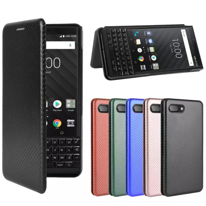 Carbon Klapp Hülle/Flip Case für BlackBerry KEY One, 2, 2 Lite, 2 LE, Motion | ZITOCASES®