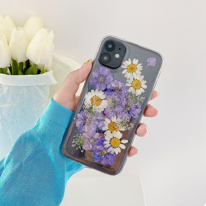 Gepresste Blumen-Blüten Hülle/Case für iPhone 16, 16 Plus, 16 Pro, 16 Pro Max, 15, 15 Plus, 15 Pro, 15 Pro Max, 14, 14 Plus, 14 Pro, 14 Pro Max, 13, 13 Pro, 13 Pro Max, 13 Mini, 12, 12 Pro, 12 Pro Max, 12 Mini, SE, 11, 11 Pro, 11 Pro Max | ZITOCASES®