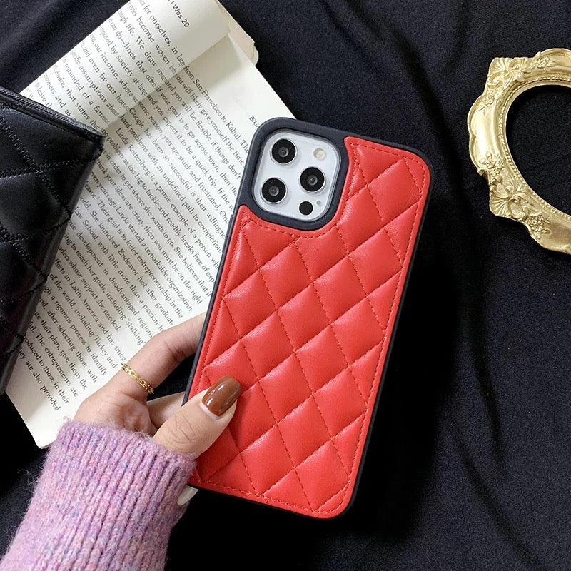 Karierte Kunstleder Hülle/Case für iPhone 16-Serie | ZITOCASES®