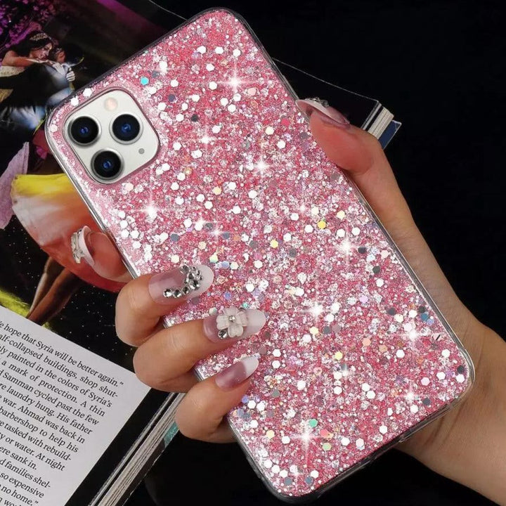 Glitzer Flakes Soft Hülle/Case verschiedene Farben für iPhone 16, 16 Plus, 16 Pro, 16 Pro Max, 15, 15 Plus, 15 Pro, 15 Pro Max, 14, 14 Plus, 14 Pro, 14 Pro Max, 13, 13 Pro, 13 Pro Max, 13 Mini, 12, 12 Pro, 12 Pro Max, 12 Mini, SE, 11, 11 Pro, 11 Pro Max | ZITOCASES®