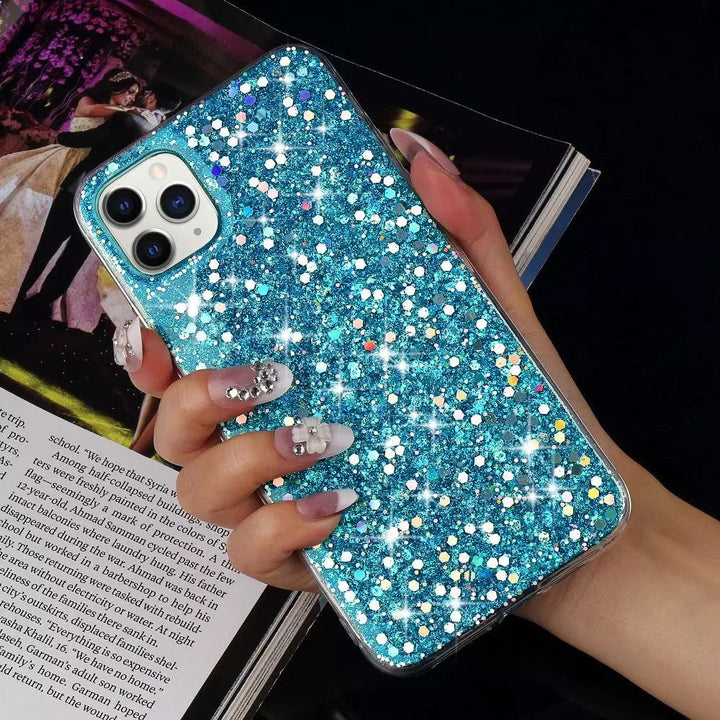 Glitzer Flakes Soft Hülle/Case verschiedene Farben für iPhone 16, 16 Plus, 16 Pro, 16 Pro Max, 15, 15 Plus, 15 Pro, 15 Pro Max, 14, 14 Plus, 14 Pro, 14 Pro Max, 13, 13 Pro, 13 Pro Max, 13 Mini, 12, 12 Pro, 12 Pro Max, 12 Mini, SE, 11, 11 Pro, 11 Pro Max | ZITOCASES®